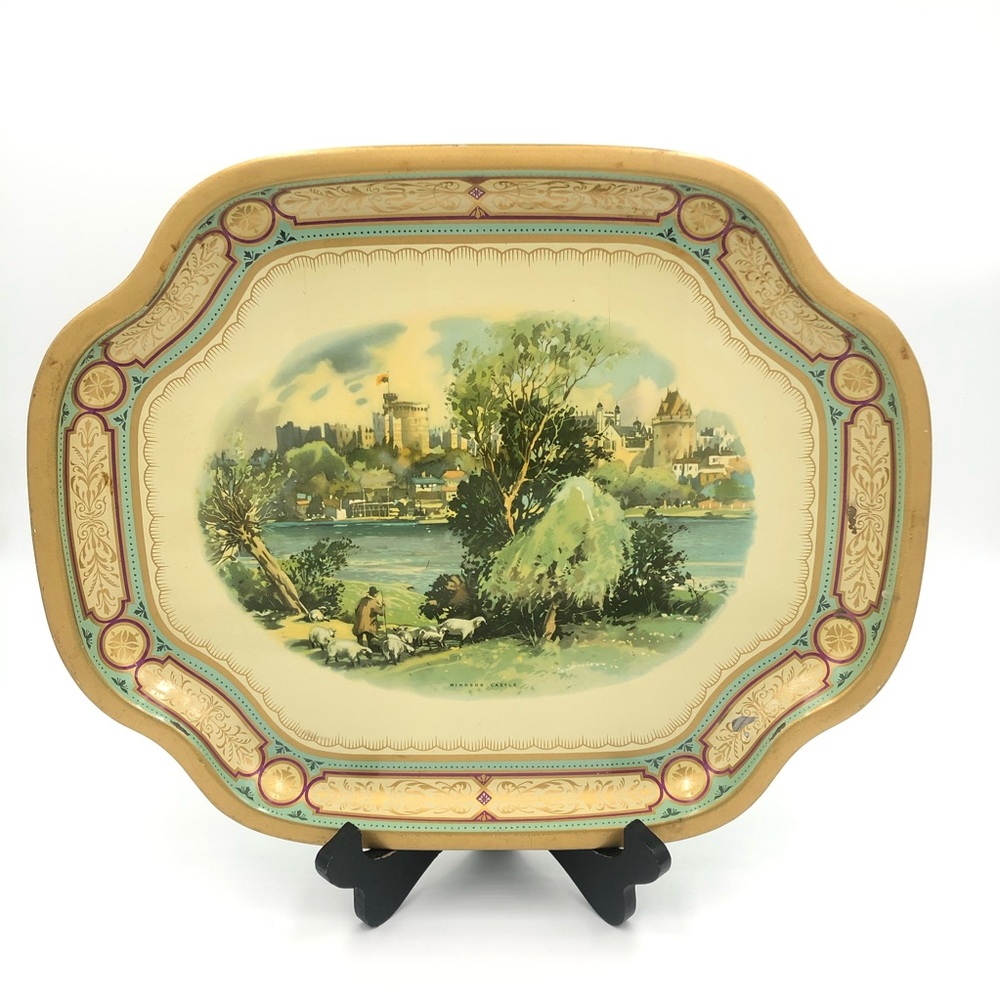 Mid Century Windsor Castle Baret Ware serving tray